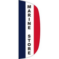 "MARINE STORE" 3' x 8' Stationary Message Flutter Flag